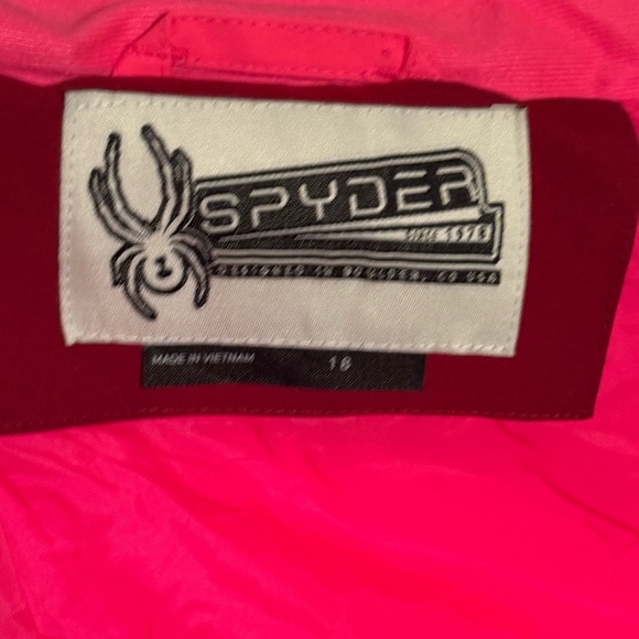 Spyder Girl's Sz 18 Maddie Synthetic Down Jacket Bryte Bubblegum EUC - Picture 10 of 11